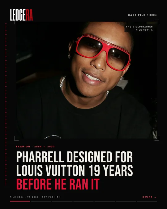 LEDGERA Case File 0004: Pharrell designed for Louis Vuitton 19 years before he ran it