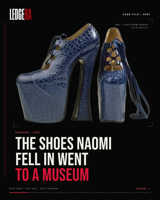 LEDGERA Case File 0005: The shoes Naomi fell in went to a museum