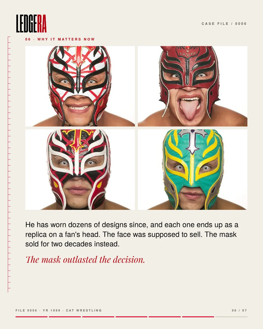 LEDGERA Case File 0006: WCW took Rey Mysterio's mask, frame 6 of 7