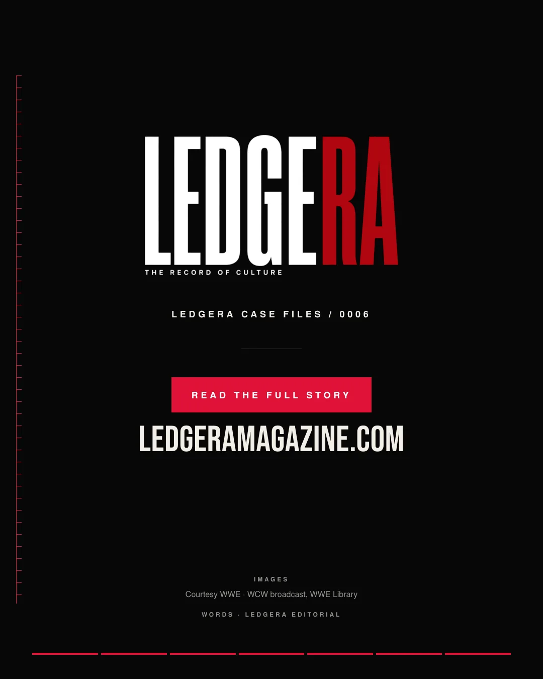 LEDGERA Case File 0006: WCW took Rey Mysterio's mask, frame 7 of 7