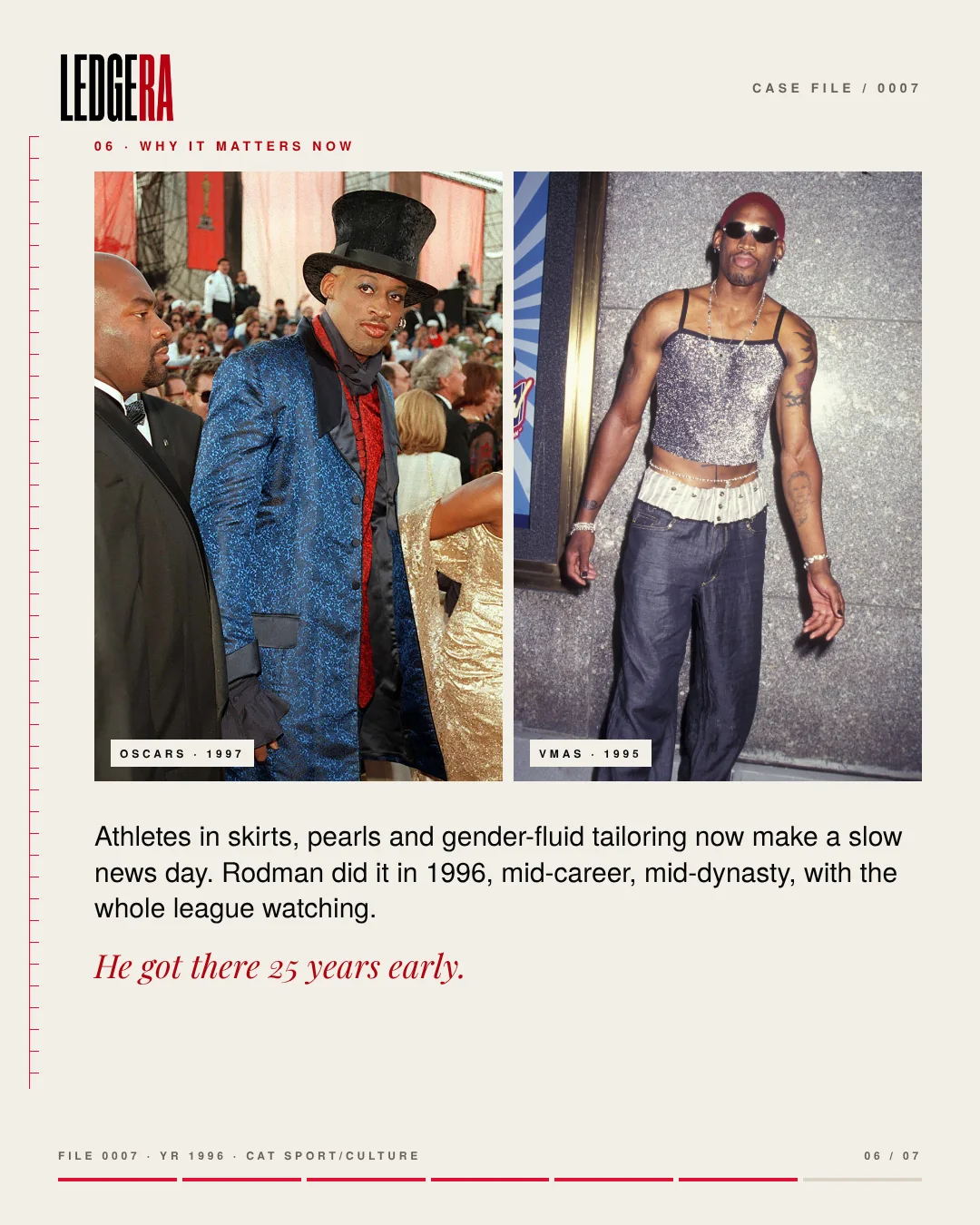 LEDGERA Case File 0007: Dennis Rodman married himself to sell a book, frame 6 of 7
