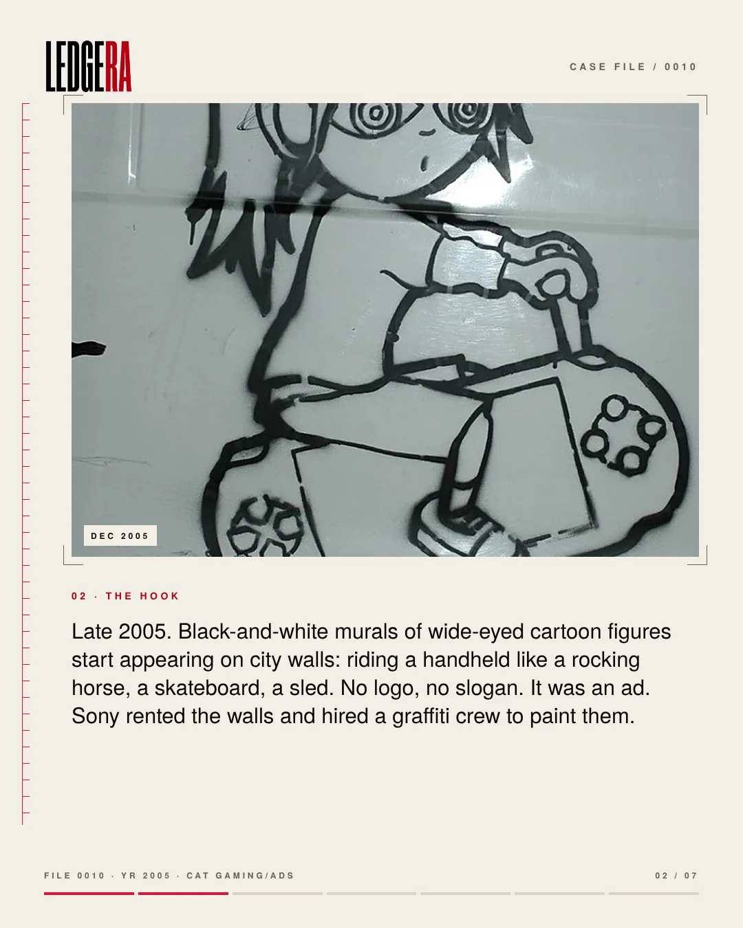 LEDGERA Case File 0010: Sony paid for fake graffiti, frame 2 of 7