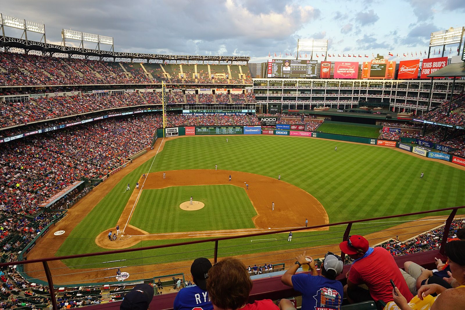 Major League Baseball game action